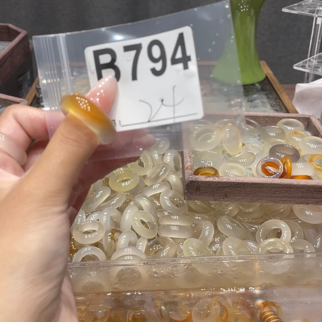玛瑙/玉髓未镶嵌戒指794