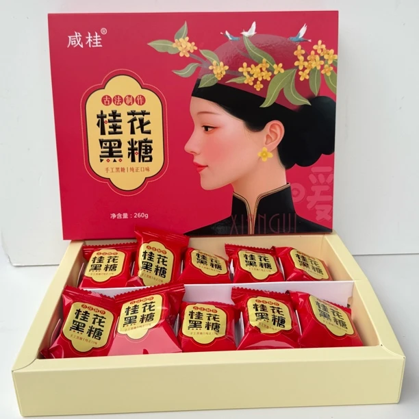 桂花红糖黑糖小块手工熬制女生大姨妈红糖260g湖北咸宁特产包邮