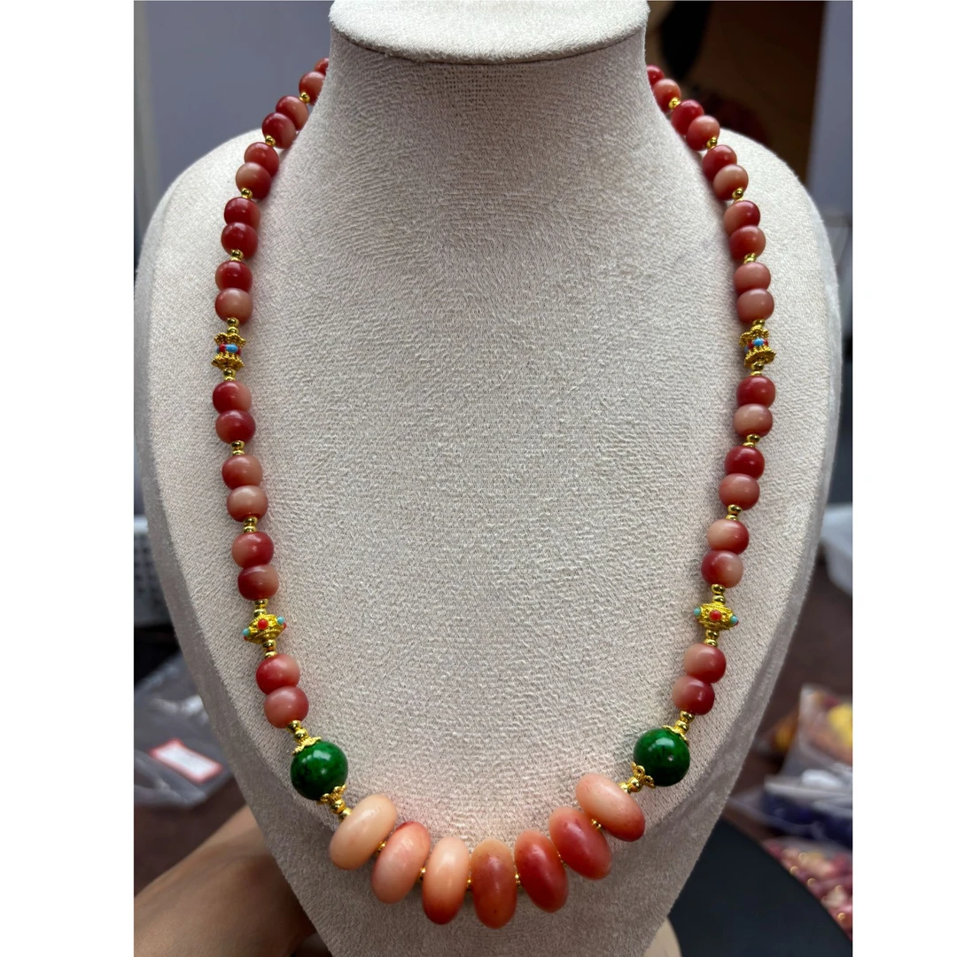 非金属珐琅项链 红色 精致项链 S418