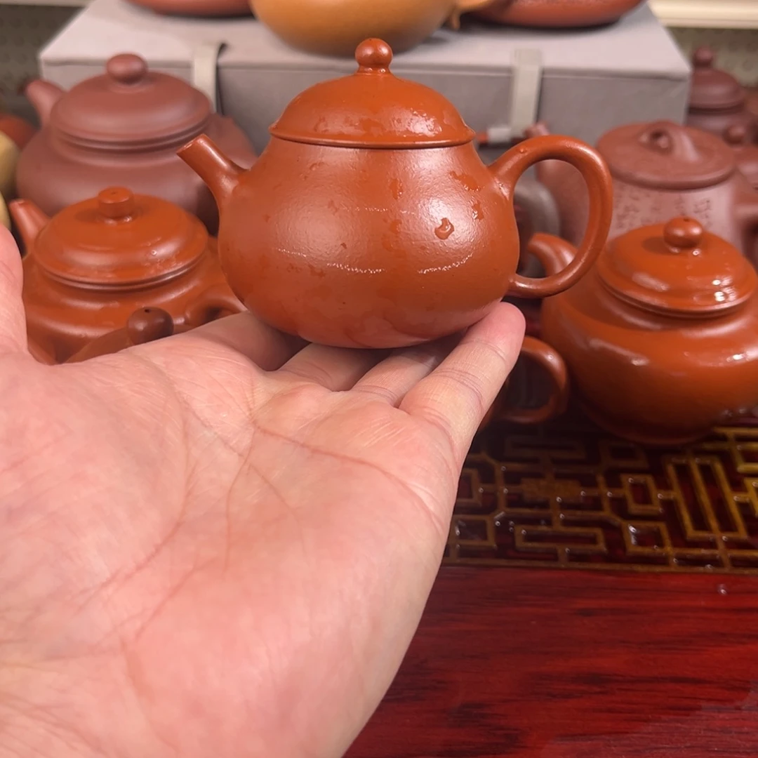 茶壶紫砂微瑕半手工制作生砂朱泥
