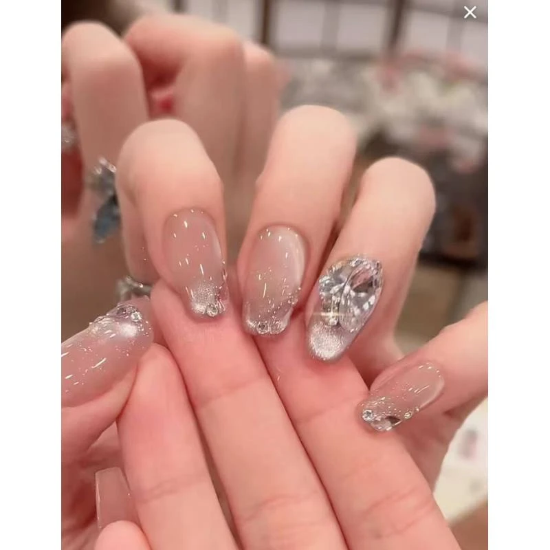 茉哉I【鲛人泪】纯手工定制美甲拆卸穿戴甲A3747