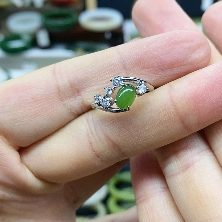 【闪购商品】和田玉（碧玉）戒指未镶嵌