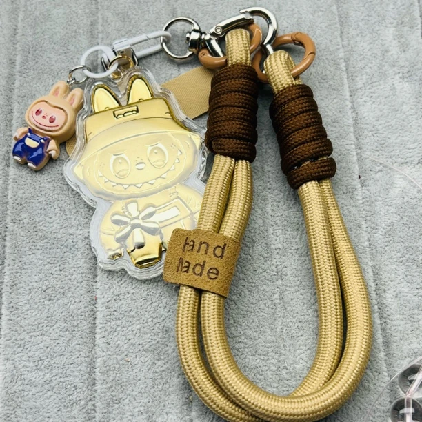 魅骊 含金工艺品拉布布库洛米帕恰狗美乐蒂卡通钥匙扣包手机挂