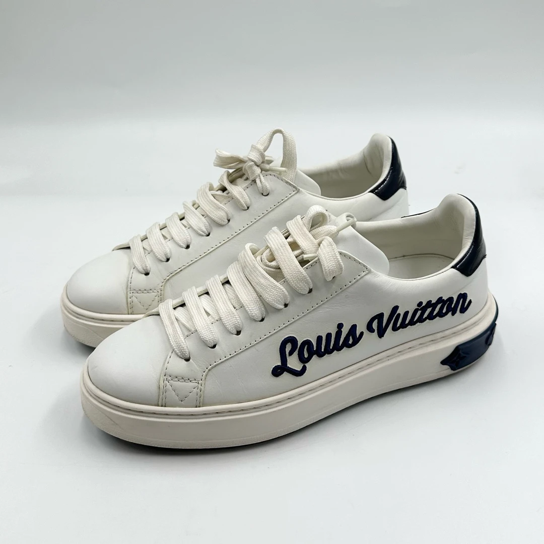 95新 LouisVuitton/路易威登 38码/刺绣logo松糕板鞋/05960