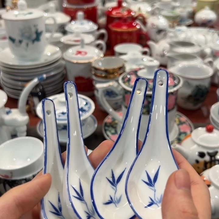 醴陵釉下陶瓷四个微瑕