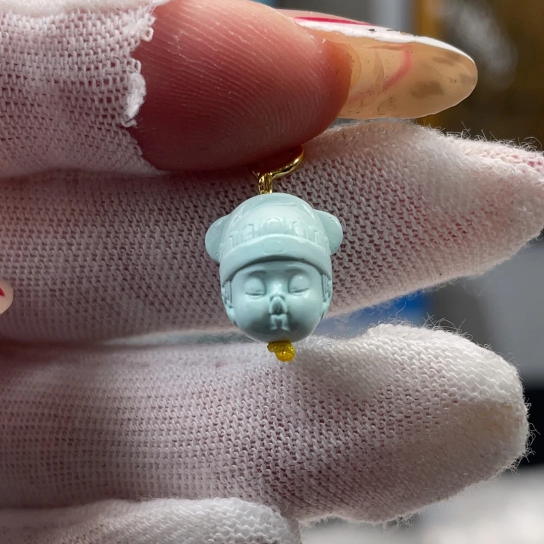 绿松石未镶嵌挂件