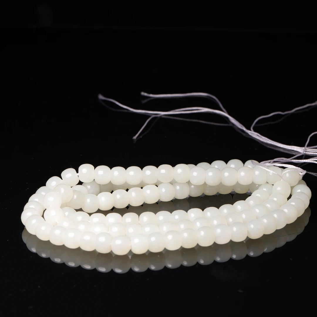 和田玉玉珠项链-NX