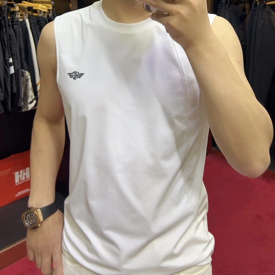 2025-39002#免烫纯色常规款透气夏季薄款套装男士速干欧若动感风