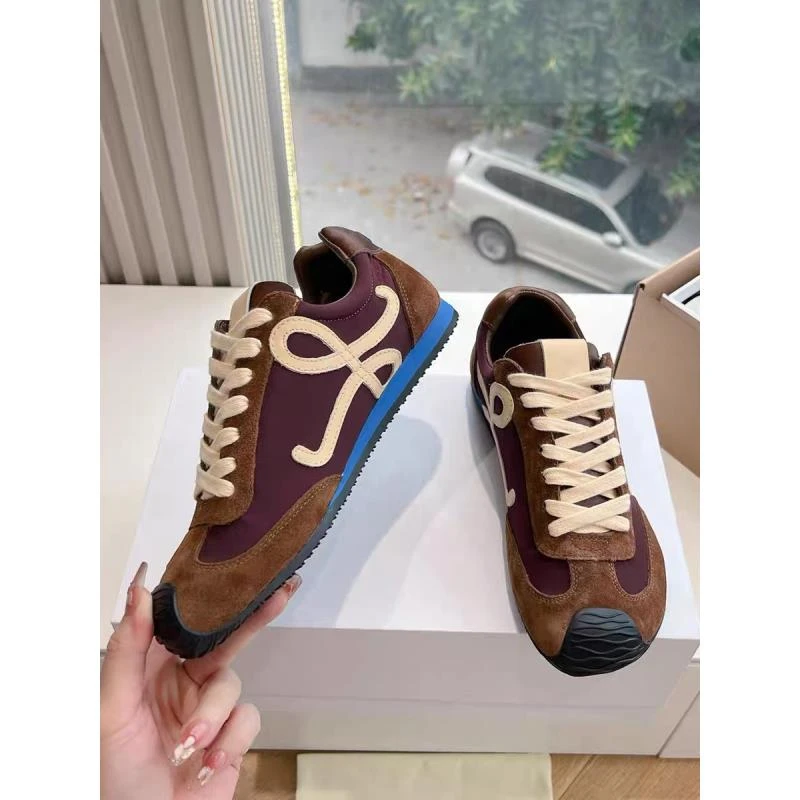 东莞产 杨幂同款Runner2.0歪头软底复古真皮舒适低帮芭蕾舞阿甘鞋