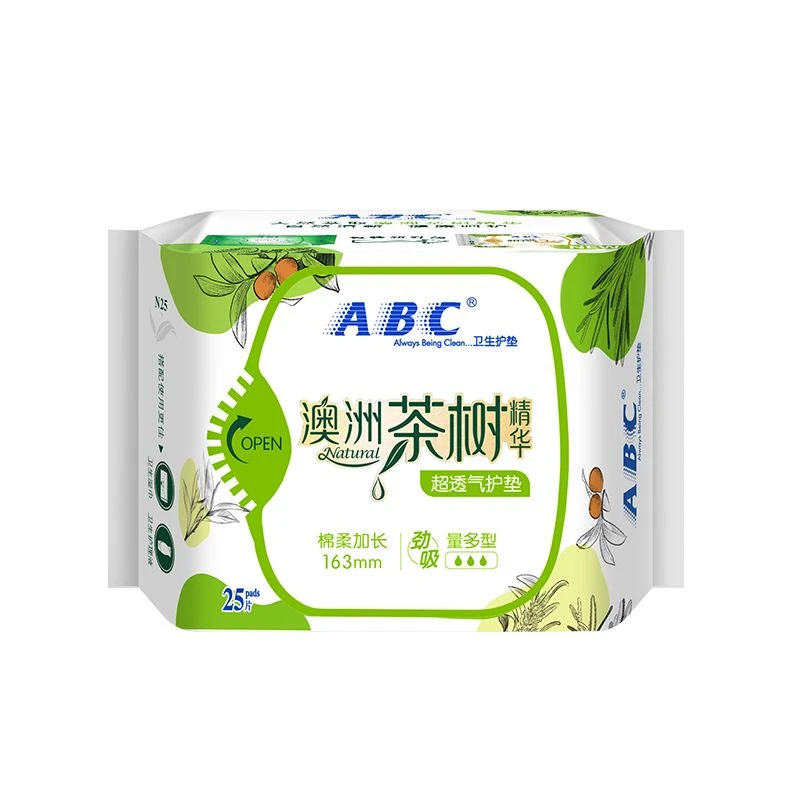 ABC劲吸棉柔护垫25片（含澳洲茶树精华）