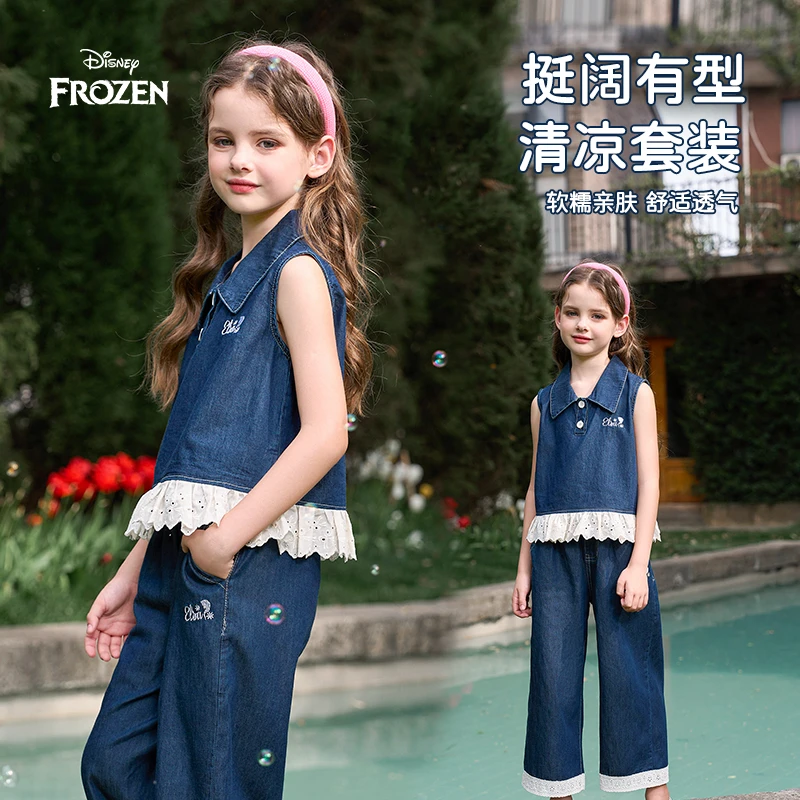 Disney/迪士尼常规夏季休闲风2025年夏装女套装休闲时尚春夏拼接