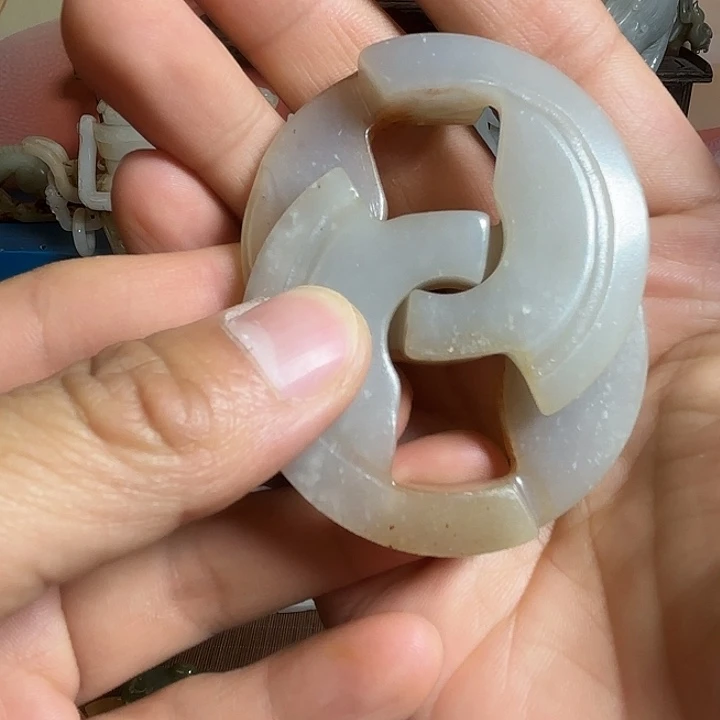 和田玉未镶嵌挂件