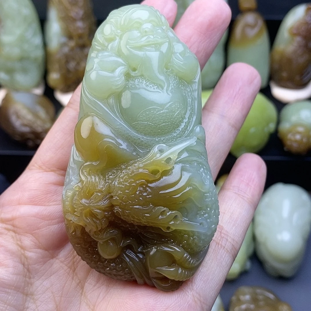 未镶嵌和田玉把件厚****Y