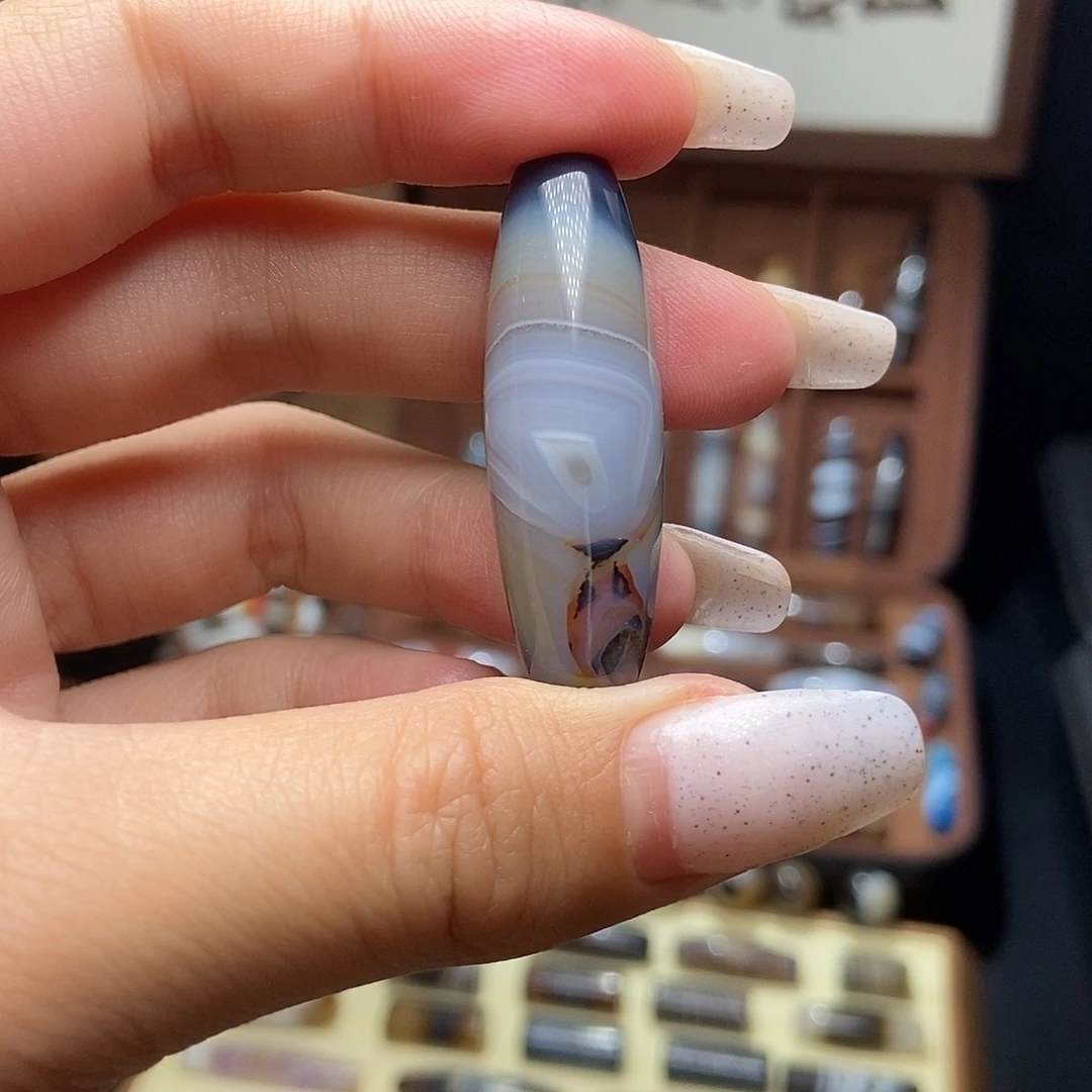 玛瑙/玉髓未镶嵌吊坠(赠链)