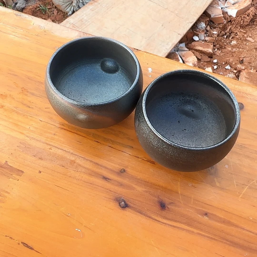 杯建水紫陶柴烧杯微瑕