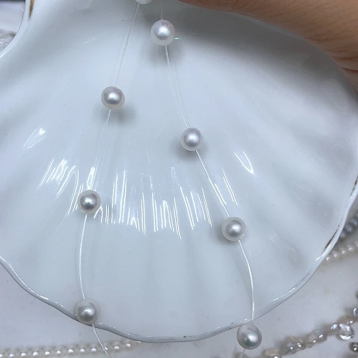 银S925镶嵌颈饰海水珍珠