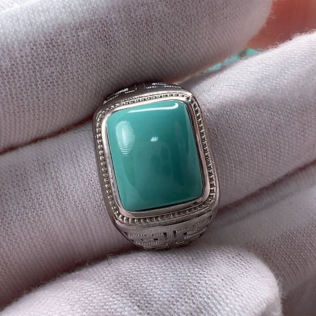 银S925镶嵌绿松石配饰