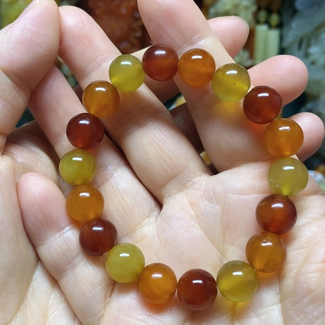 蛇纹石玉未镶嵌手链