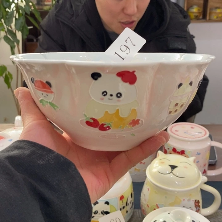 杯景德镇釉下彩手绘