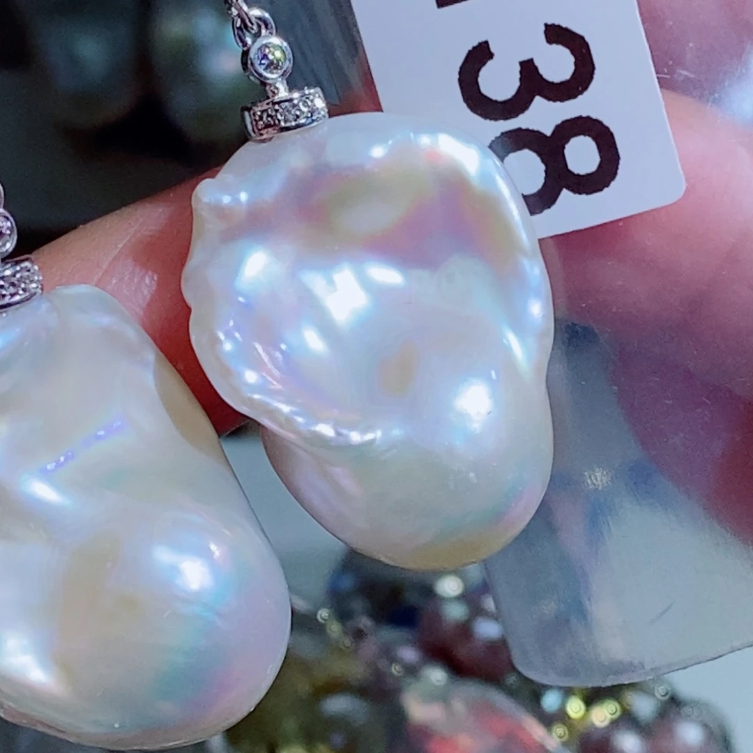 燕***燕淡水珍珠银S925镶嵌其他