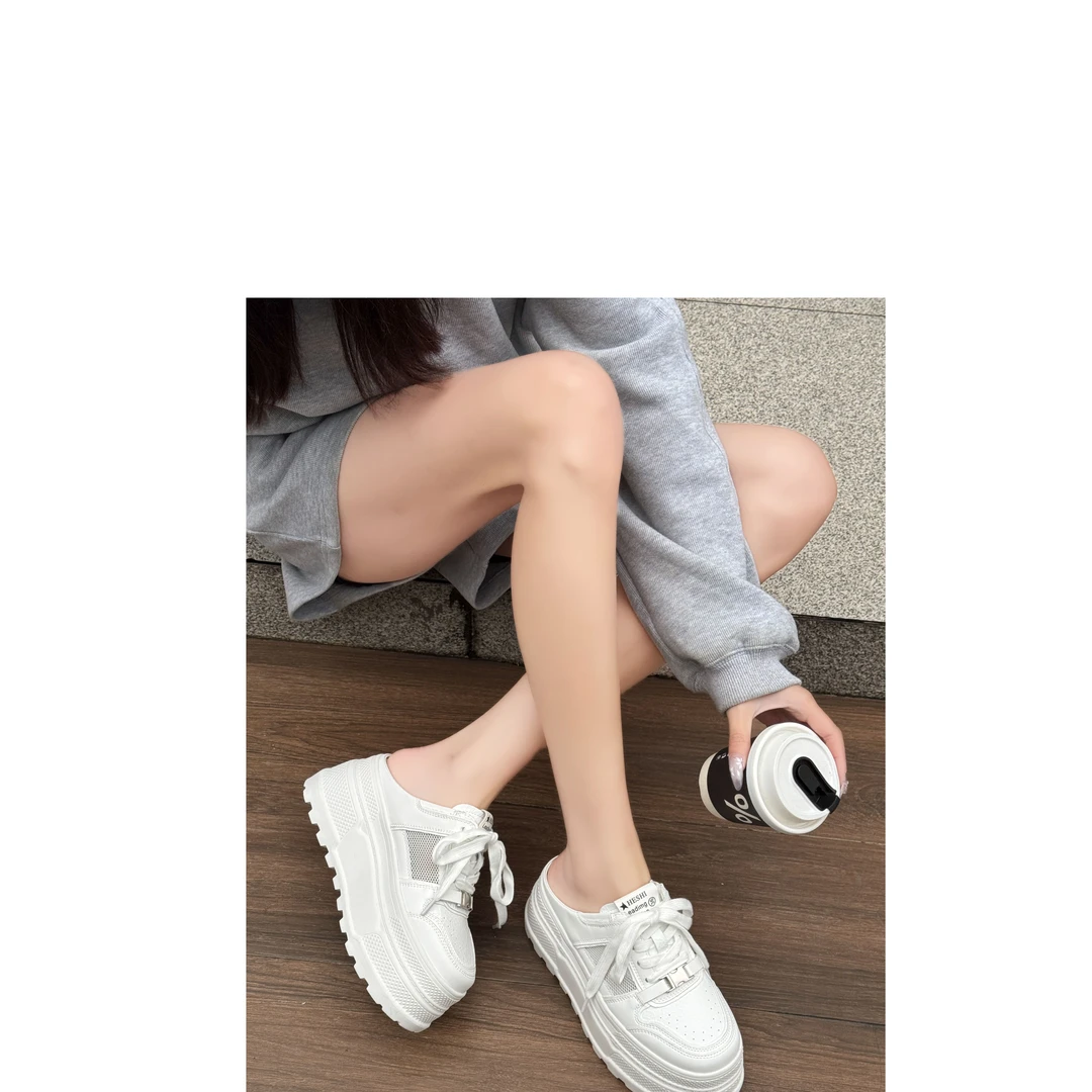 新款气质休闲百搭女士单网休闲半拖鞋A/YRYD/26-17