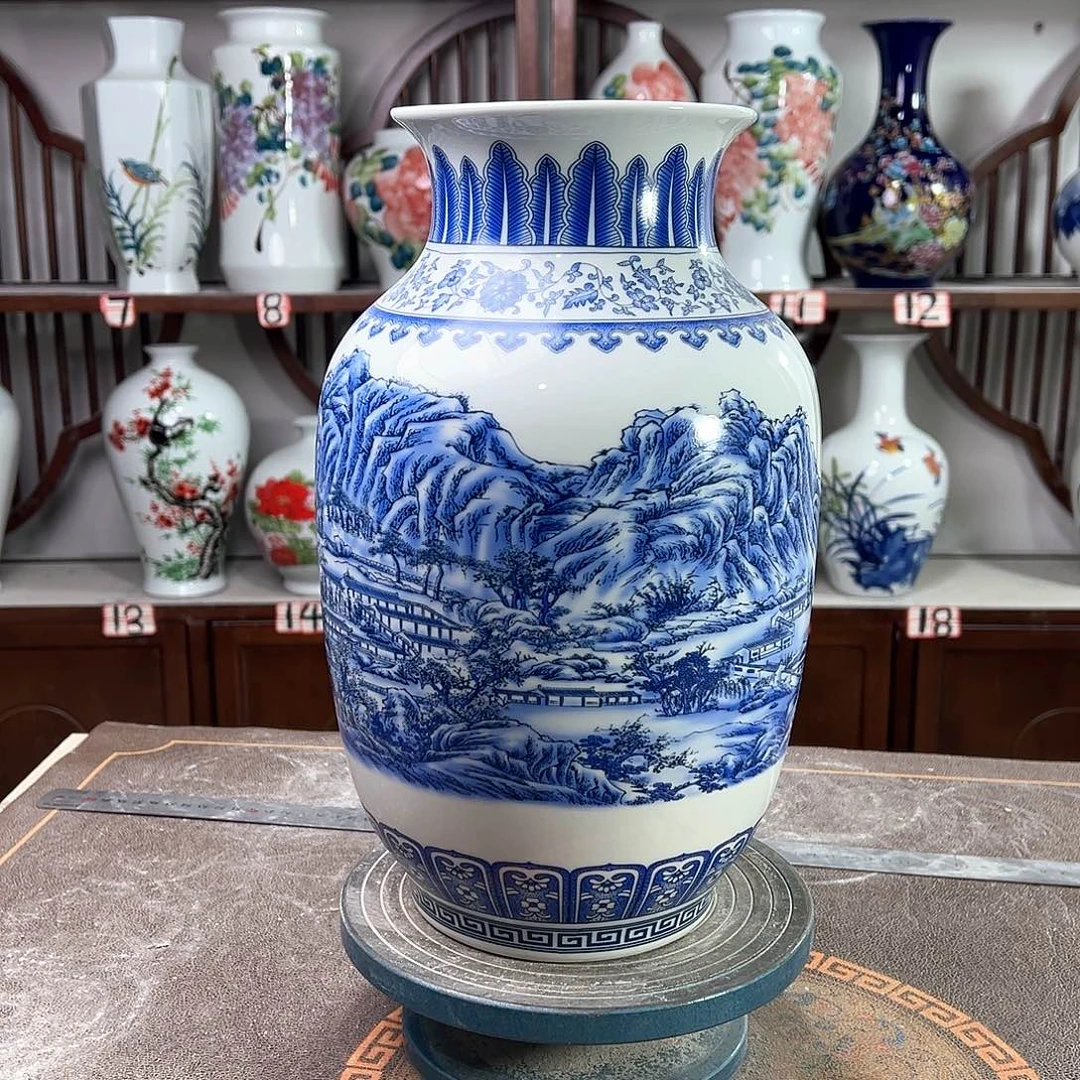 摆件陶景德镇陶瓷富春