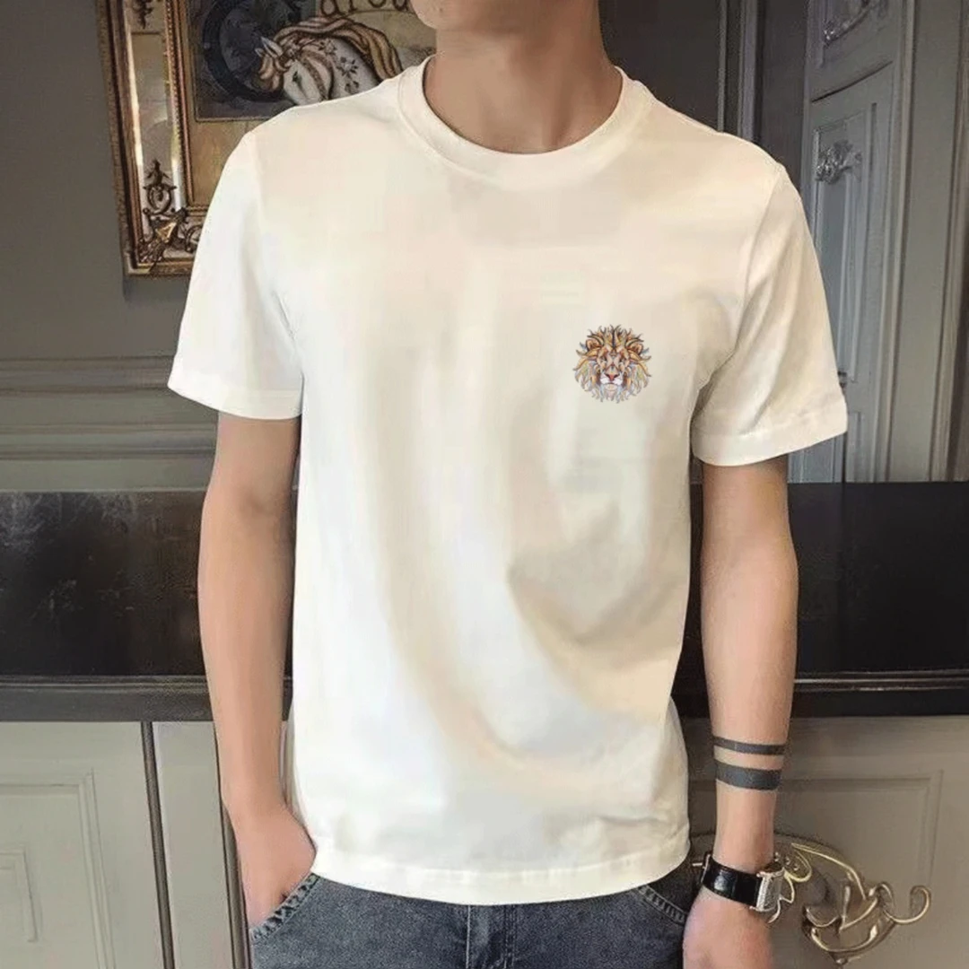 正品夏季新款潮牌潮流个性纯棉短袖T恤男印花休闲民族风小清新青