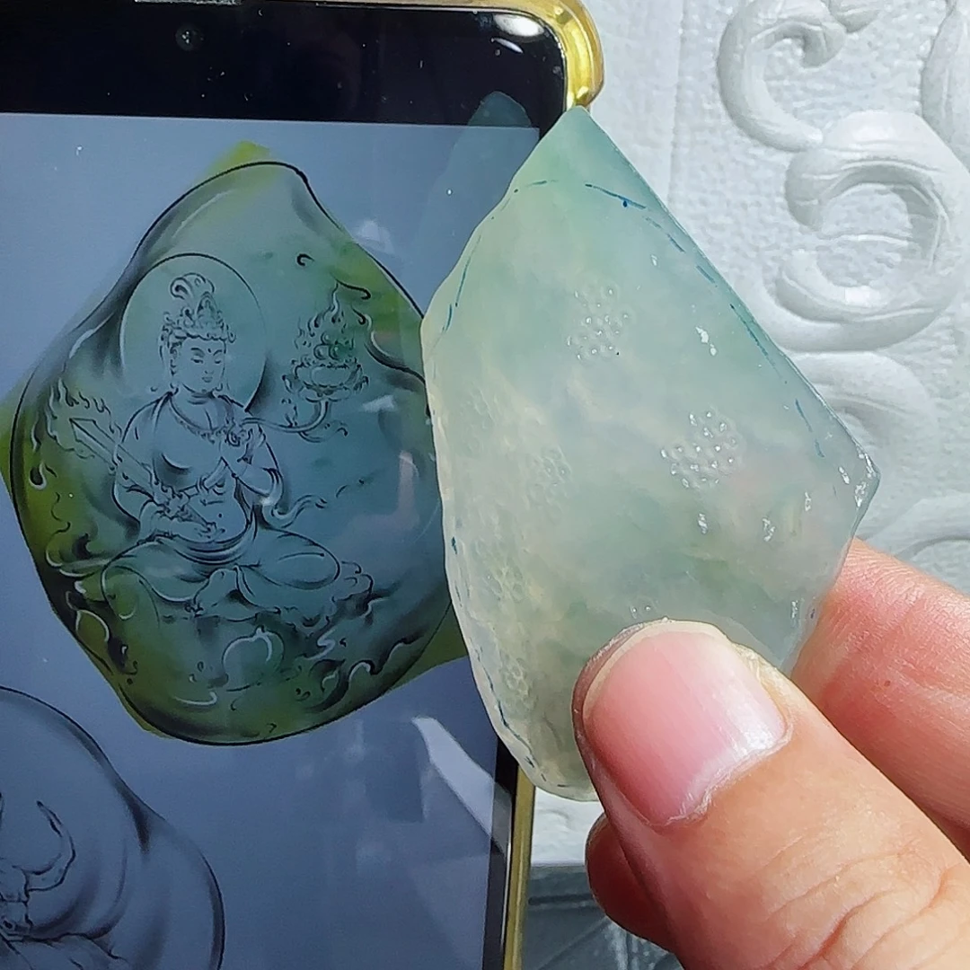 未镶嵌定制翡翠缅甸天然A货翡翠含老师工艺
