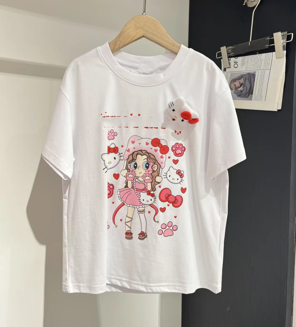 中大童潮童杰82573时尚百搭韩版圆领短T