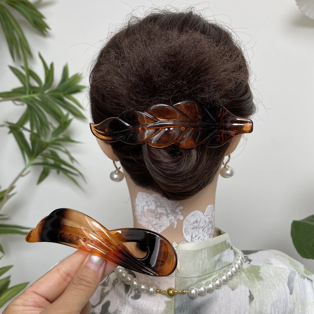 后脑勺盘发抓夹女高级感发夹韩版气质发卡一字夹子顶夹鸭嘴夹发饰