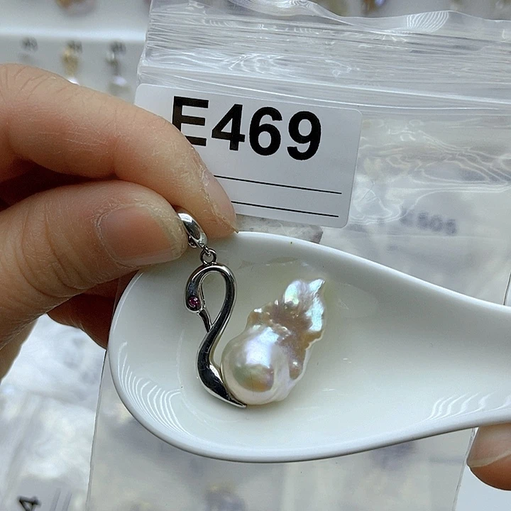 淡水珍珠颈饰银S925镶嵌