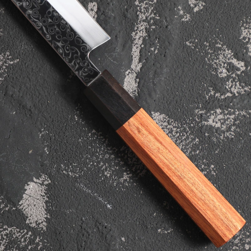 粉末钢无芯鱼生刀黑檀酸枝木柄