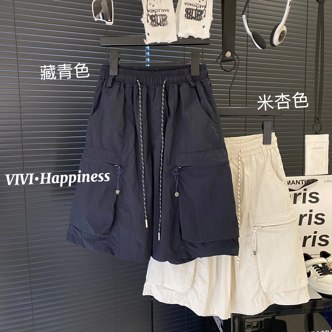 VIVI童装 2025夏季潮牌中大童百搭轻薄透气速干工装短裤