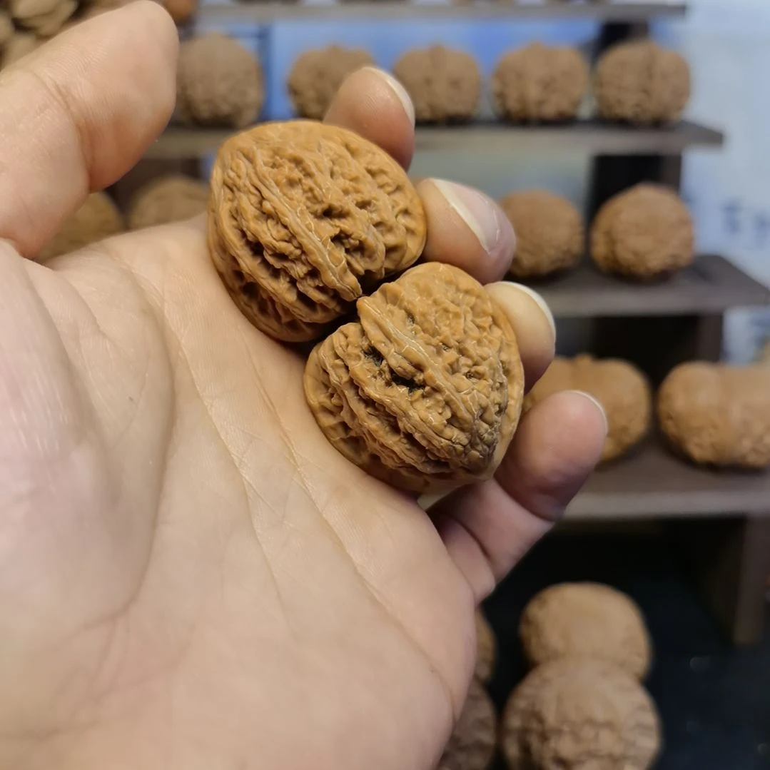 文玩核桃把件31全品三角密纹