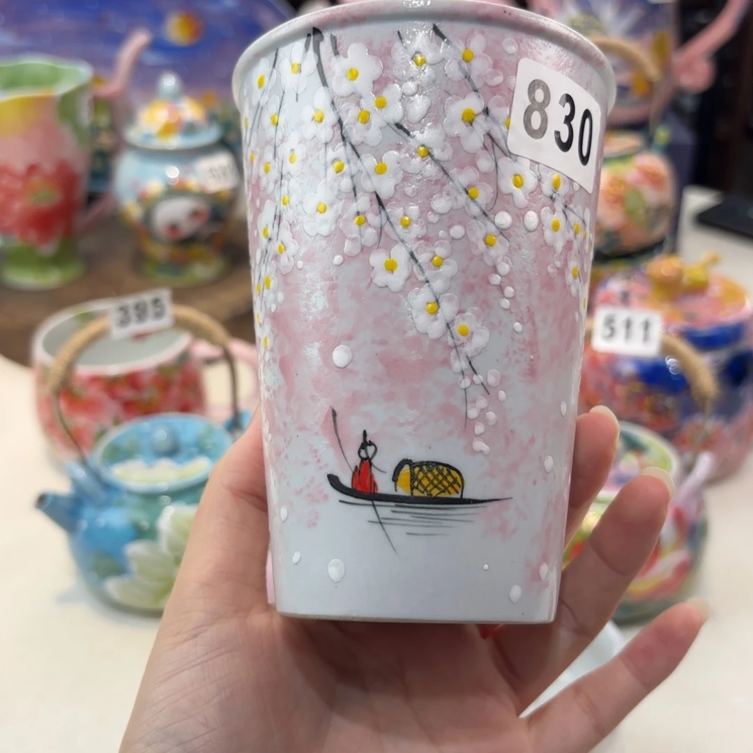 景德镇手绘高温釉下彩陶瓷茶具