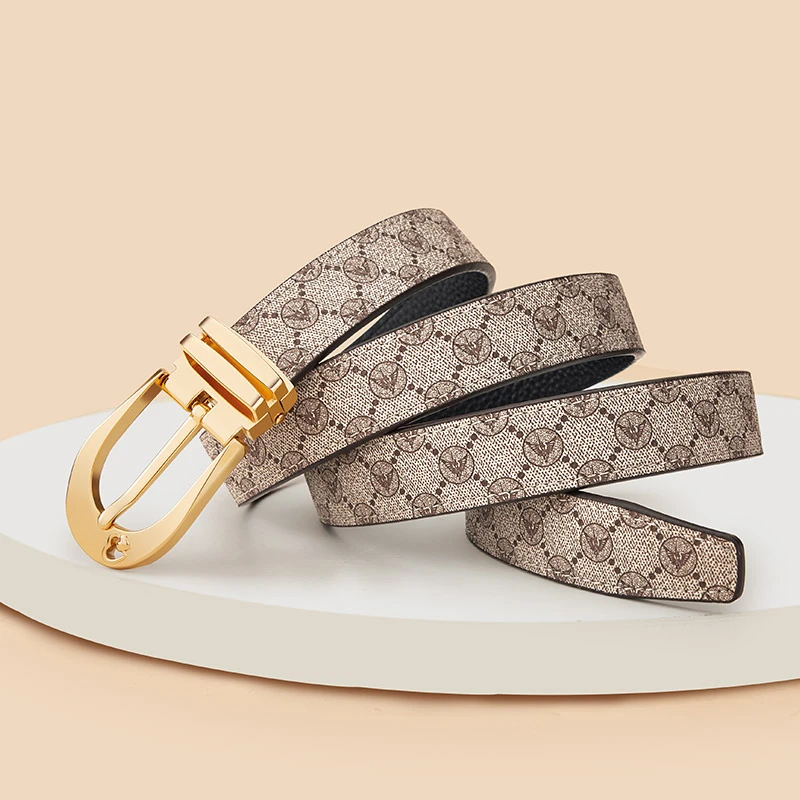 WILLIAMPOLO英皇保罗女士新款皮带时尚复古款针扣腰带