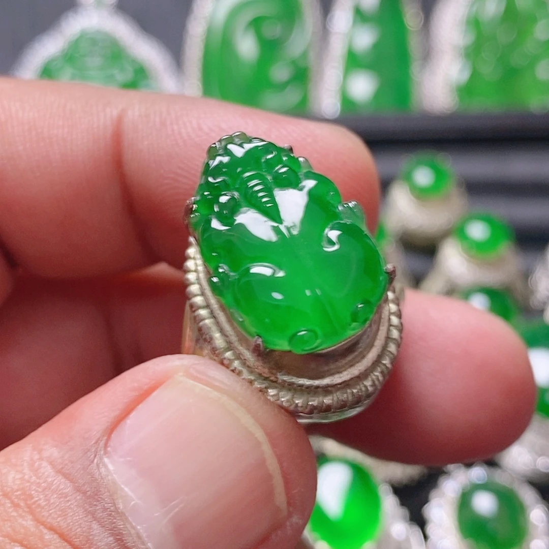 翡翠未镶嵌颈饰