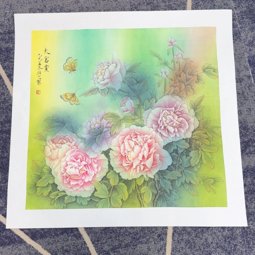 国画国画作品山水花鸟