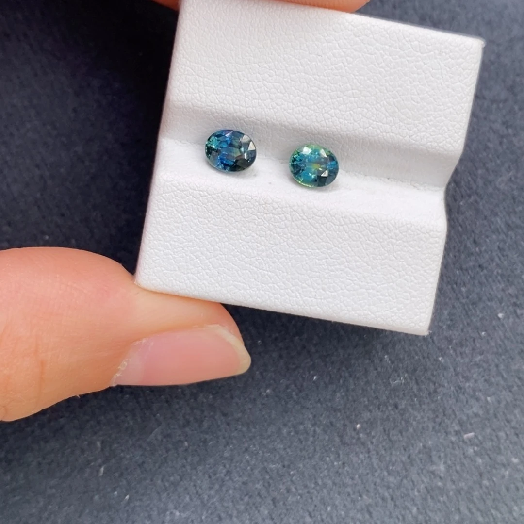 潘***s蓝宝石裸石未镶嵌1.41ct蓝宝对子