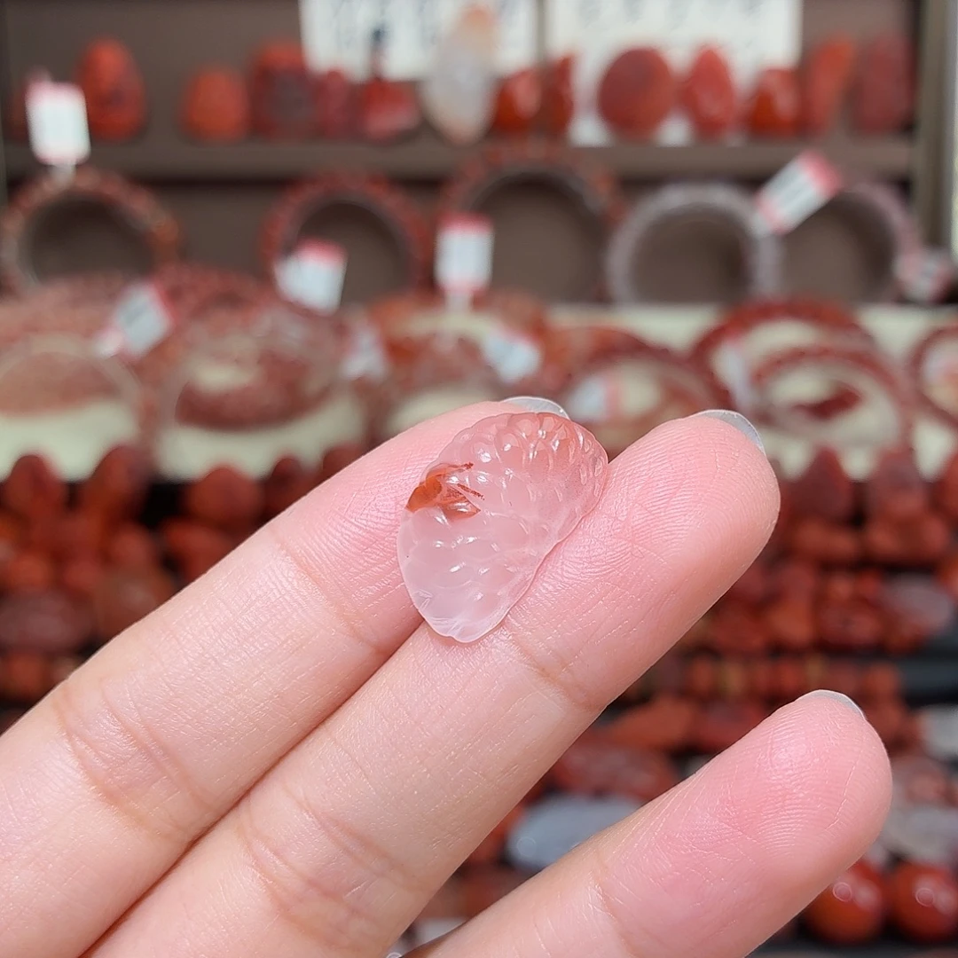 南红玛瑙未镶嵌颈饰橘子瓣