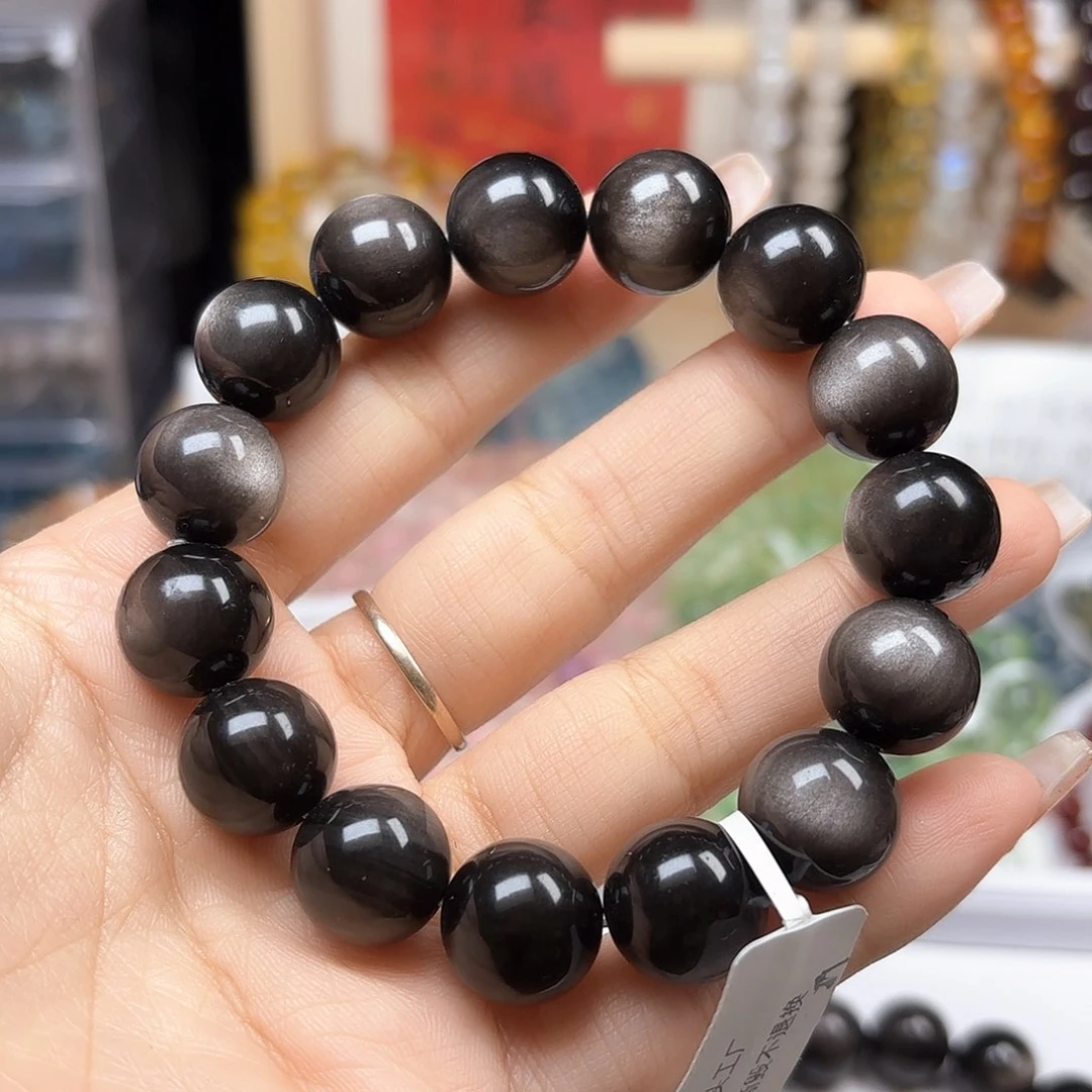 水晶手链未镶嵌银耀石14