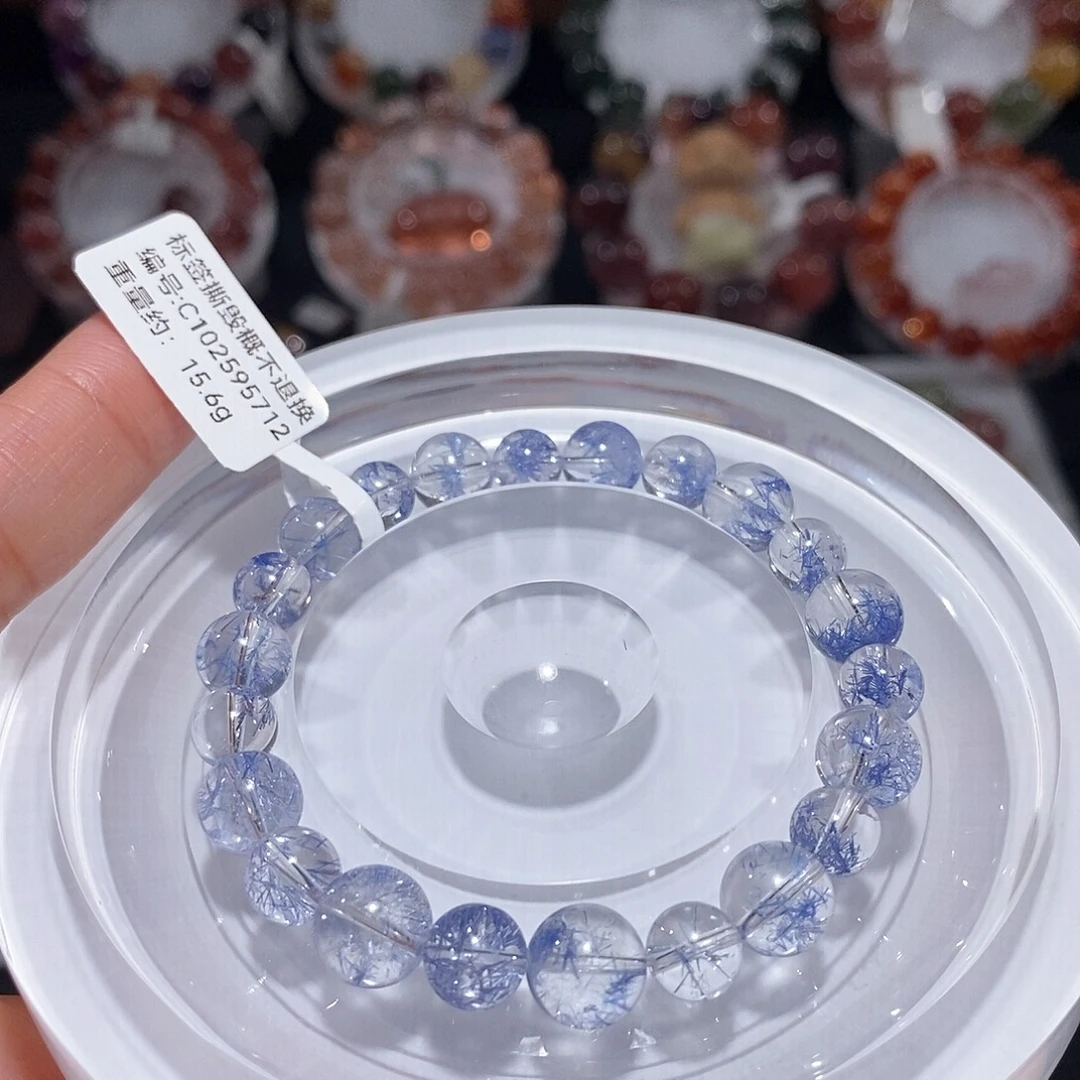 水晶未镶嵌手链F蓝发晶