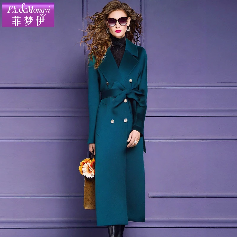 菲梦伊新款100%绵羊毛时尚毛呢外套FXDW879