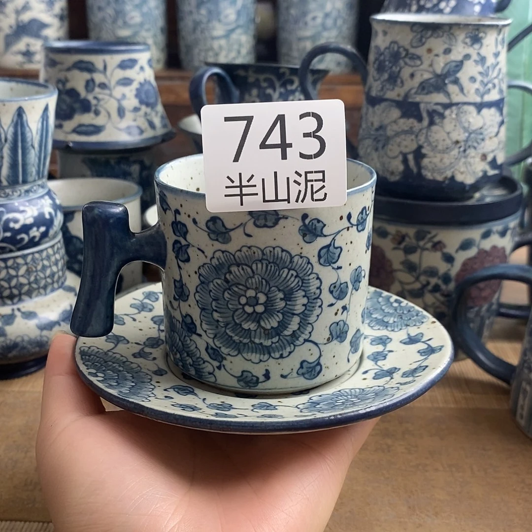 手工手绘青花高温陶瓷