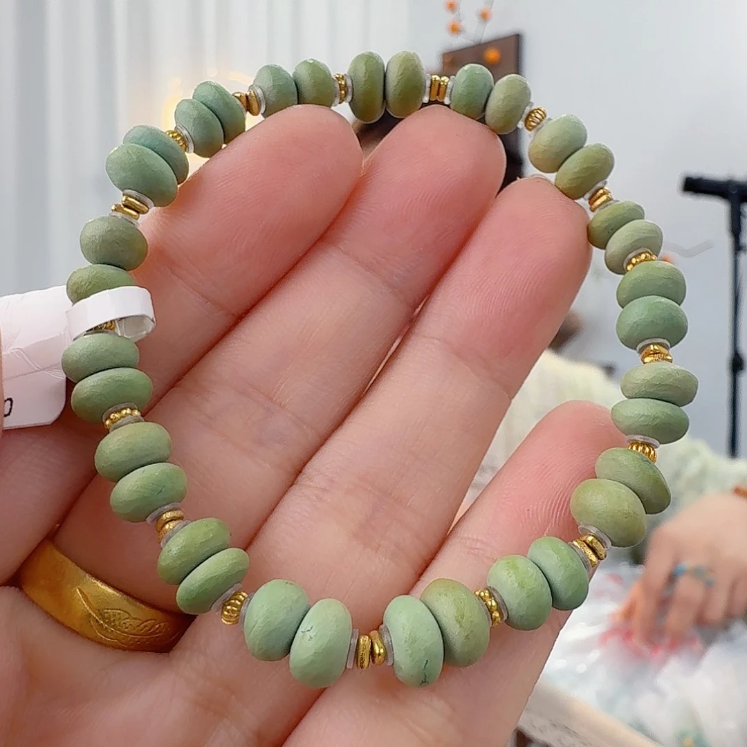 绿松石18K金镶嵌珠宝半成品