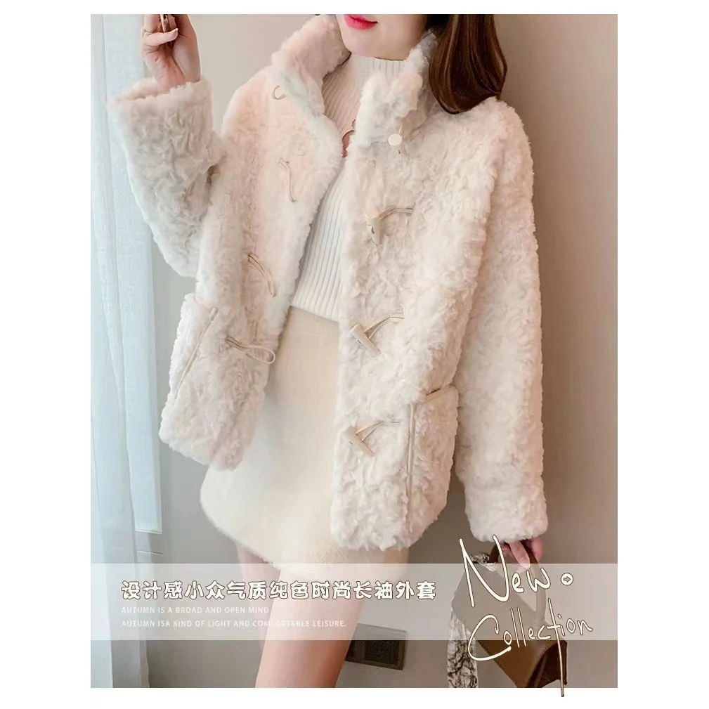 B221-B230毛衣网红洋气时尚宽松加绒加厚秋冬套头针织百搭女士