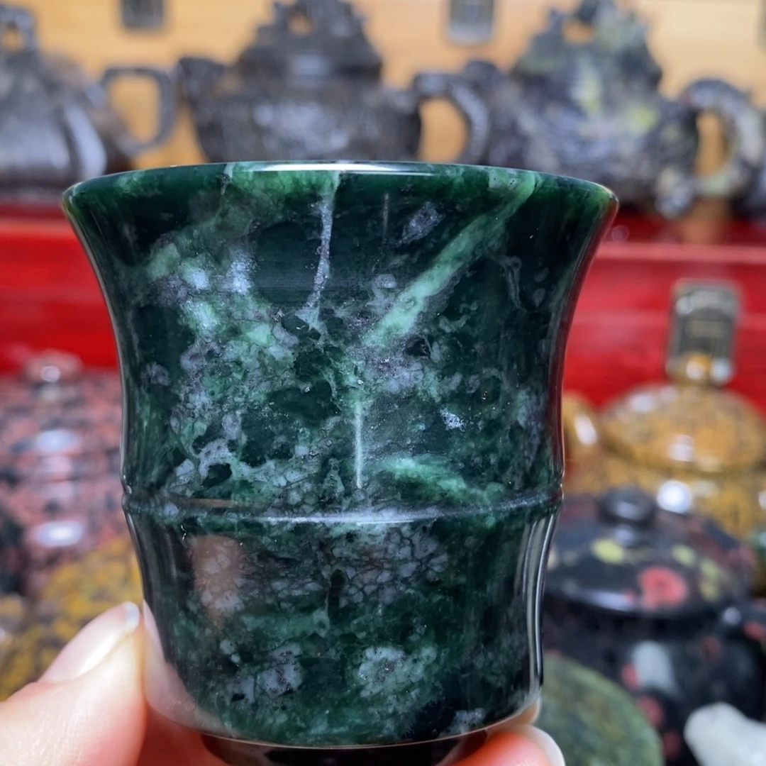 藏玉药王石福利款竹节杯100cc