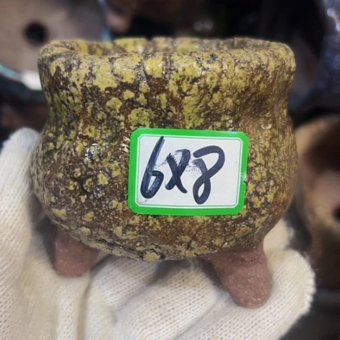 红陶粗陶花盆手工
