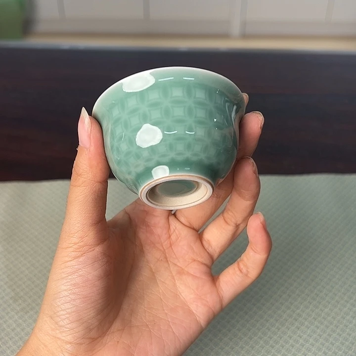 龙泉云间青瓷小米茶器
