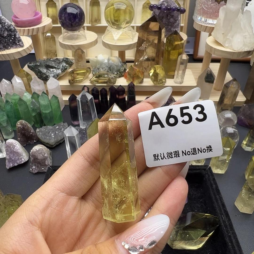 1***嘻水晶天然水晶半成品未镶嵌微瑕